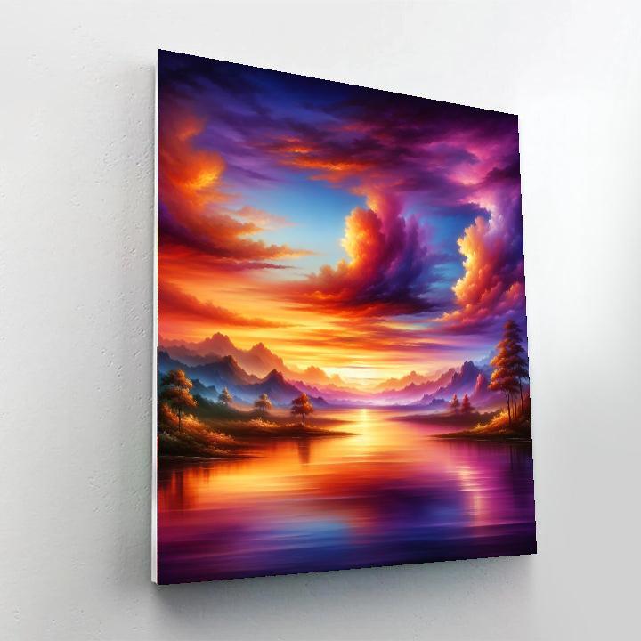 Sublime Sunset Solitude Paint By Numbers Art