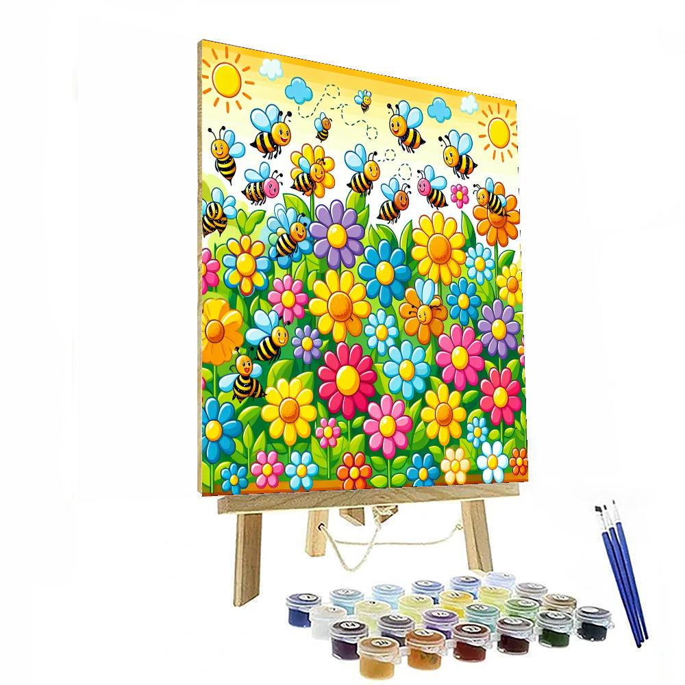 Busy Bees Garden Paint By Color