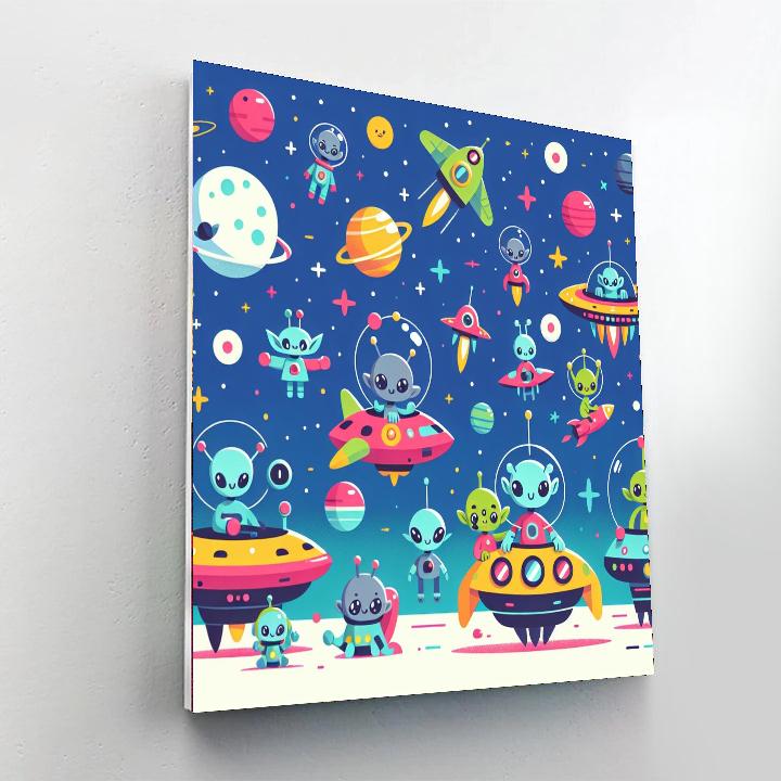 Adventurous Space Safari Numbered Painting Kits