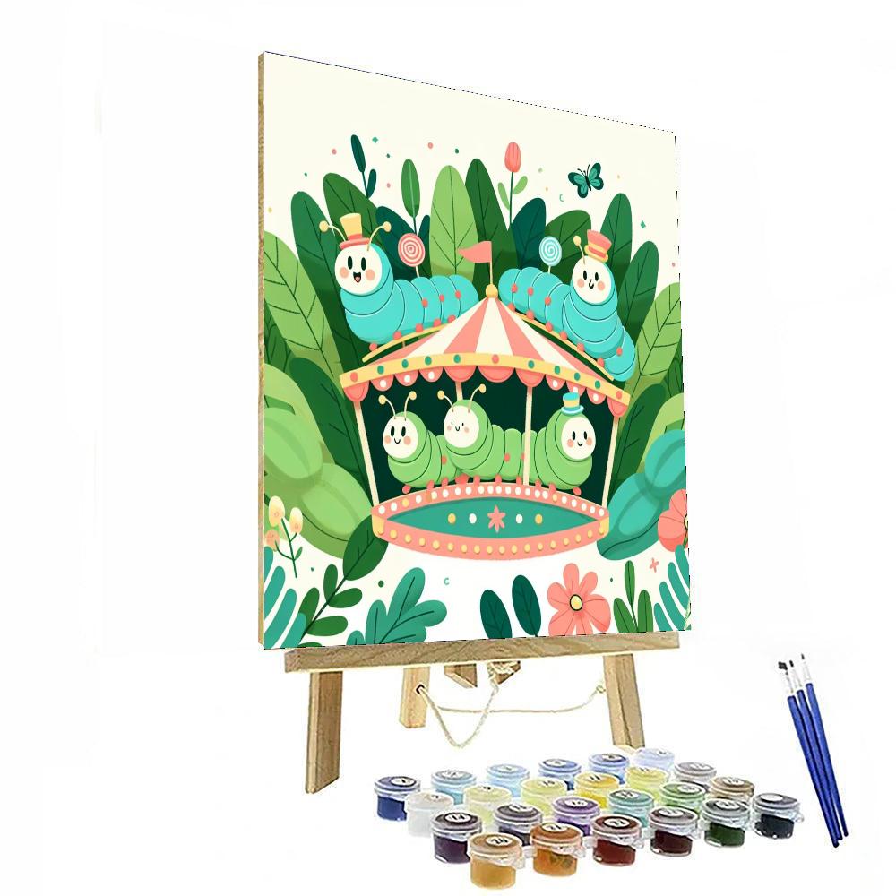 Caterpillar's Carnival Adventure Painting By Numbers Kit