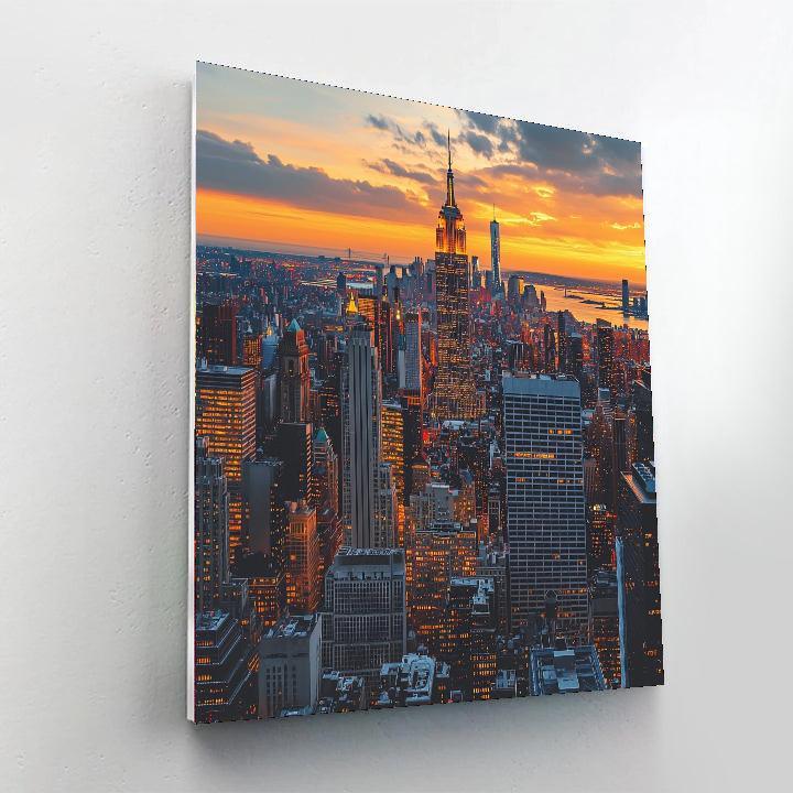 Empire State Building Observation Deck Painting Number Kit