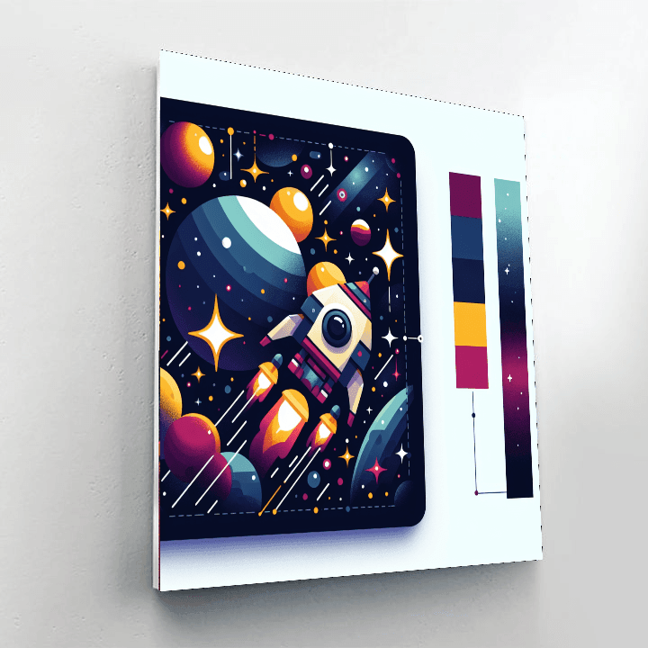 Intergalactic Space Journey Paint By Color