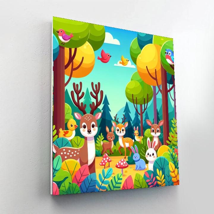 Friends In The Wild Paint By Color