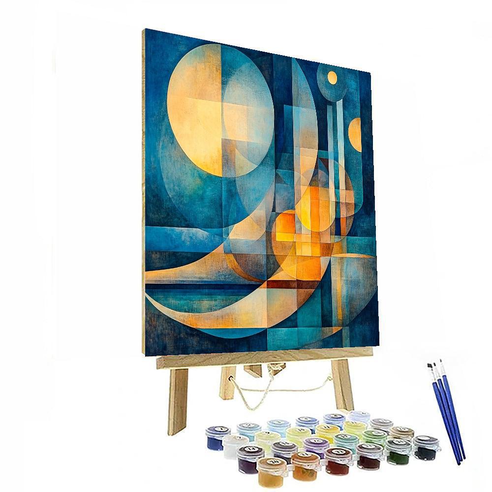 Paul Klee Inspired Mystical Color Sonata  Painting Number Kit