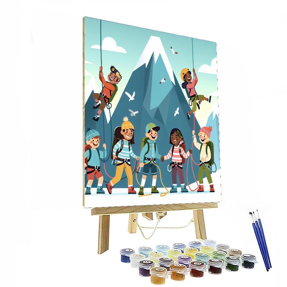 Mountain Explorer's Quest Number Painting