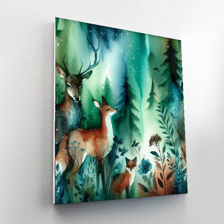 Mystical Wildlife Encounter DIY Paint By Numbers