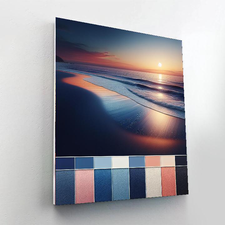 Soothing Coastal Serenity Painting By Numbers Kit