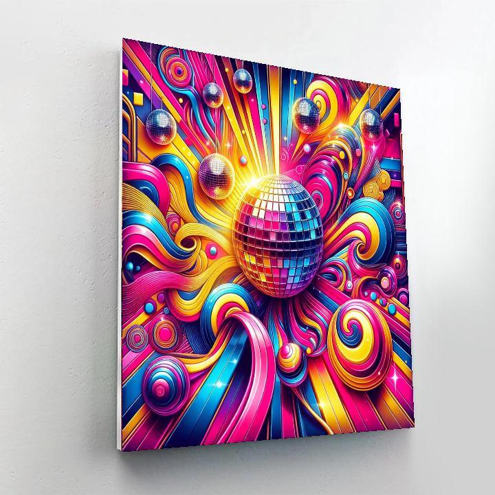 Retro 70s Disco Vibes Number Painting