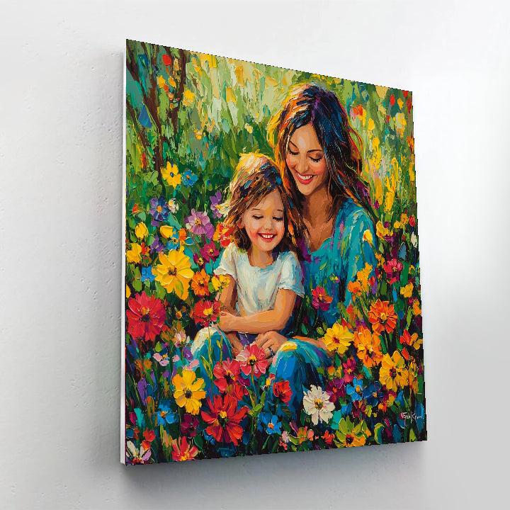 Morning Blossoms And Giggles Number Painting