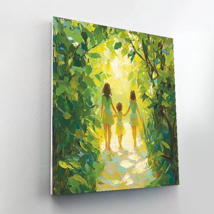 Eternal Garden Walk Number Painting