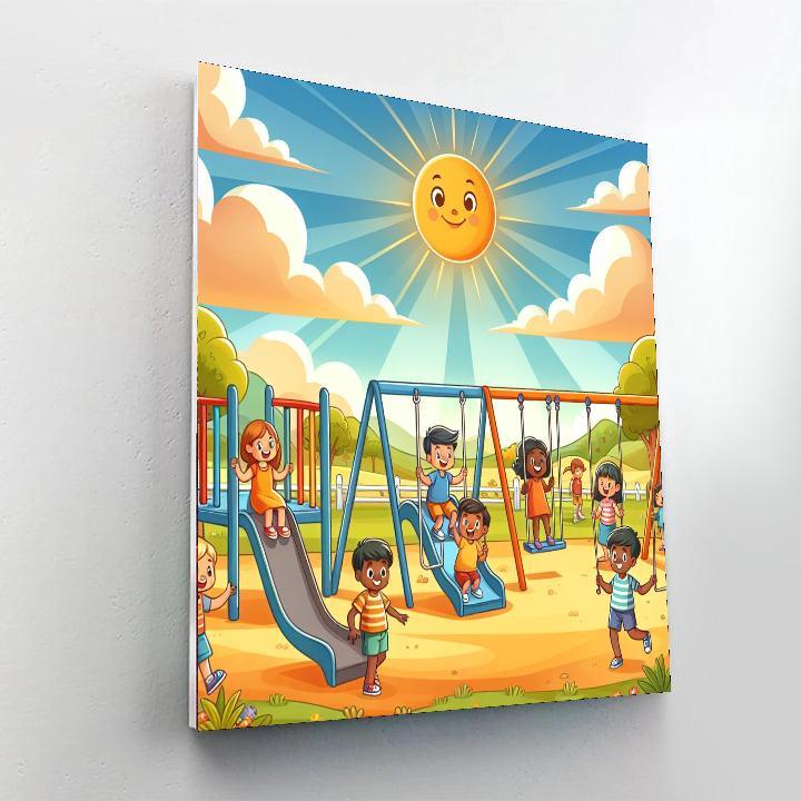 Sunny Playground Paint By Numbers