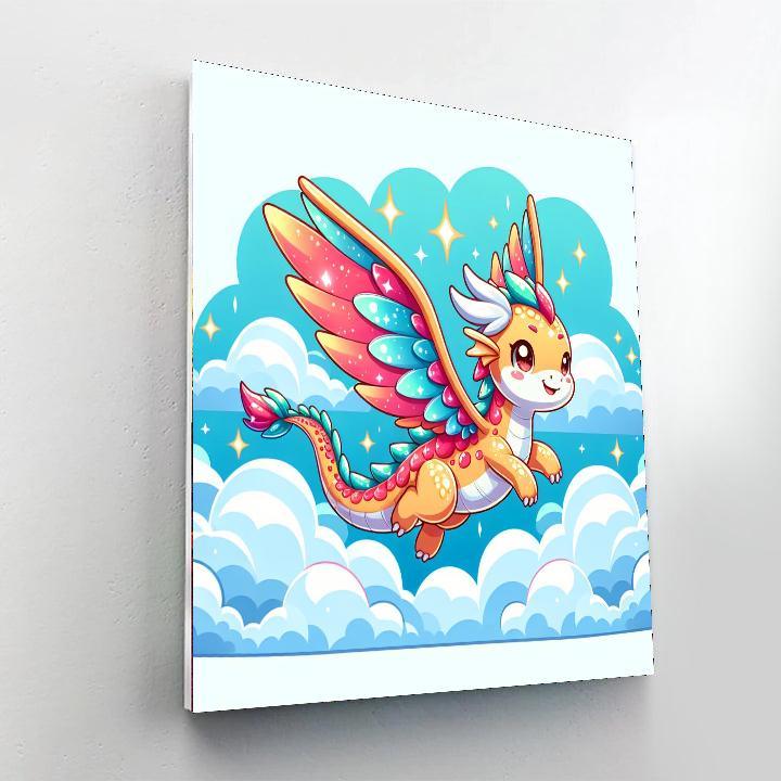 Sparkly Dragon Painting Number Kit