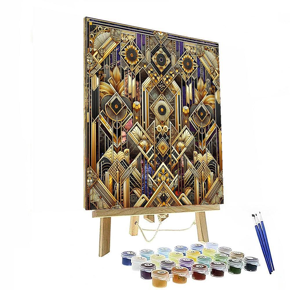 Elegant Art Deco Celebration Paint By Numbers