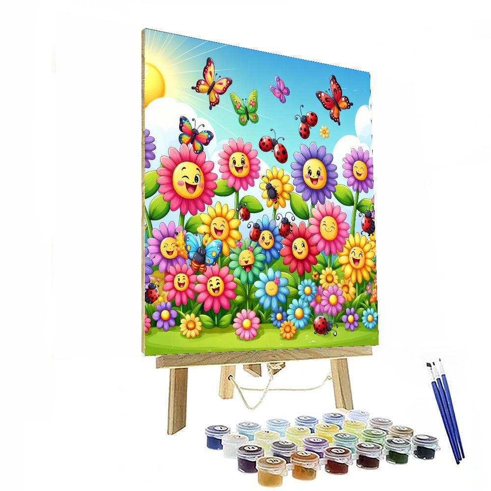 Joyful Garden Of Friends Numbered Painting Kits