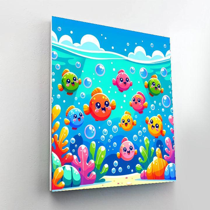 Flying Fishes Numbered Painting Kits