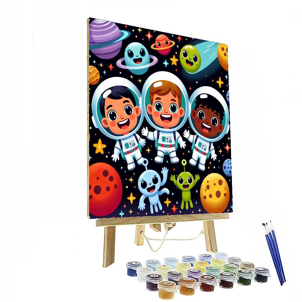 Space Cadet Adventures Painting Number Kit