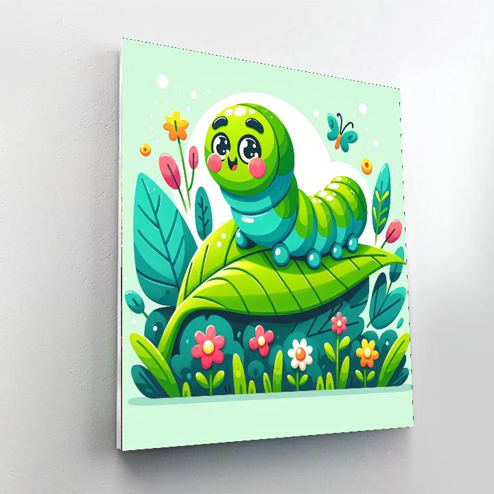 Adventurous Caterpillar Paint By Numbers