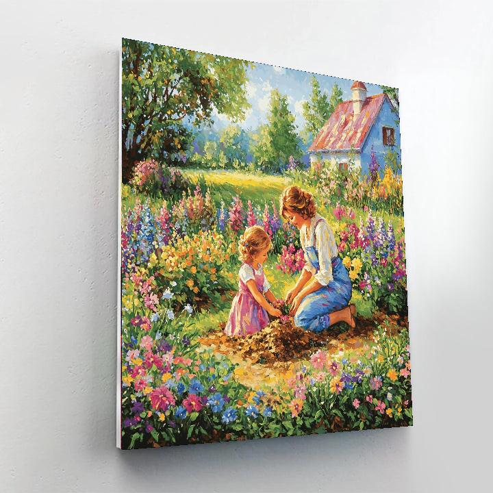 Sowing Seeds Of Love Number Painting