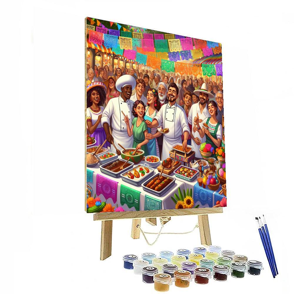 Pahuatl Festival - Mexico Painting Number Kit