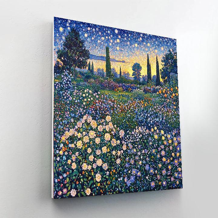 Georges Seurat Inspired Mystical Twilight Garden  Paint By Numbers Kits