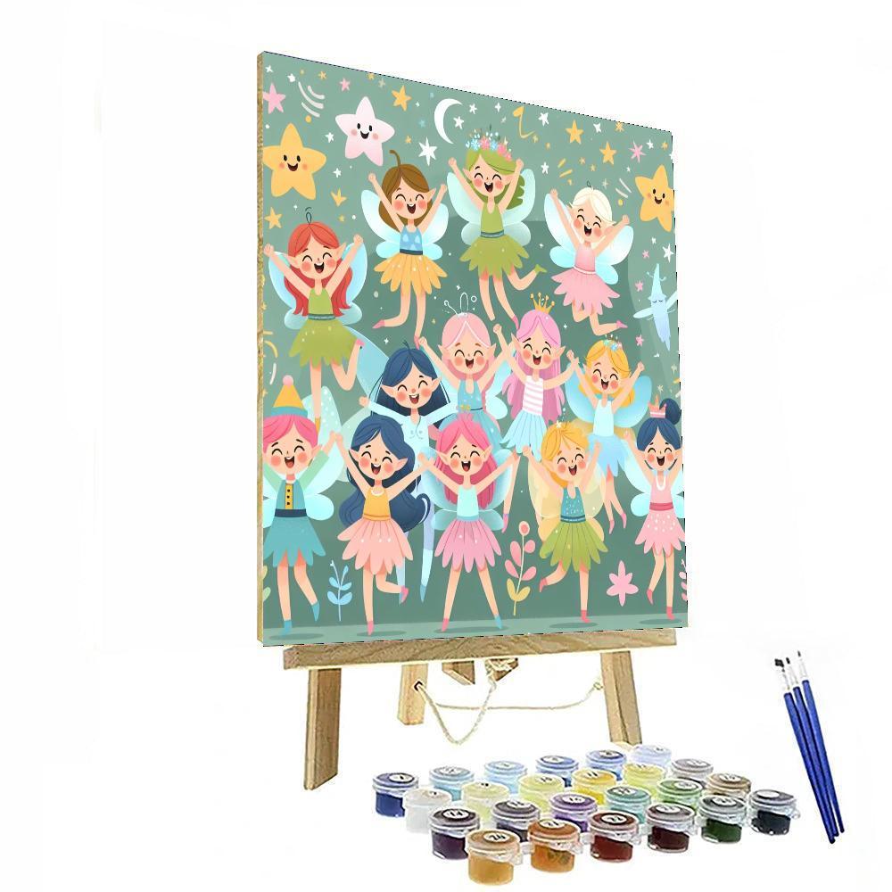 Lively Fairy Fest Painting Number Kit