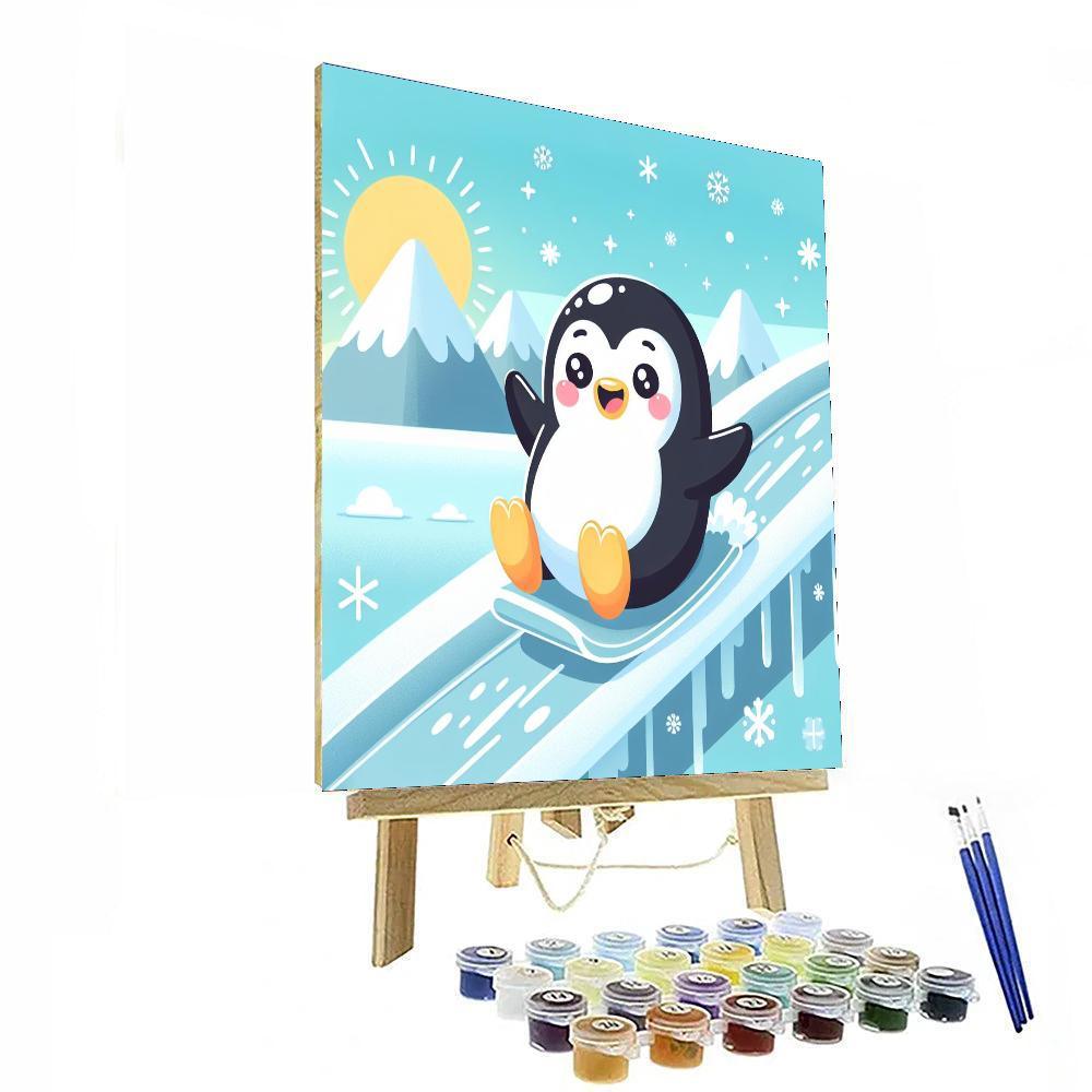 Jolly Penguin Paint By Color