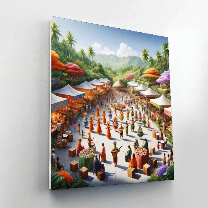 Festival Of Pacific Arts - Guam Painting By Numbers Kit