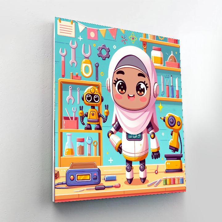 Friendly Robot Inventor Numbered Painting Kits