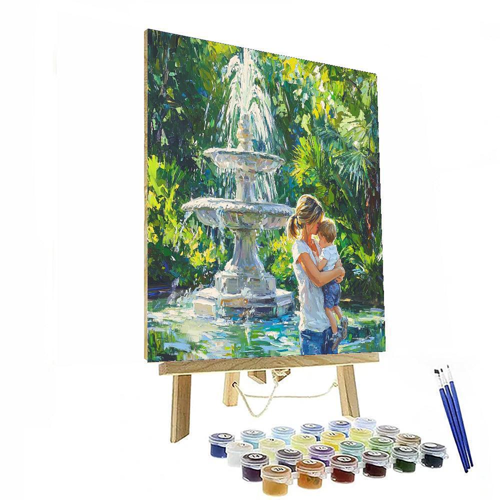 Fountain Of Affection Numbered Painting Kits