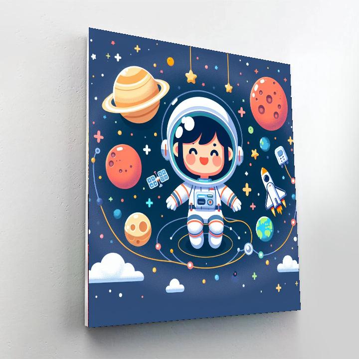 Astronaut Academy Painting Number Kit
