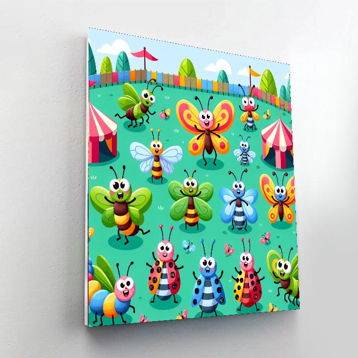 Incredible Insect Carnival Painting By Numbers Kit