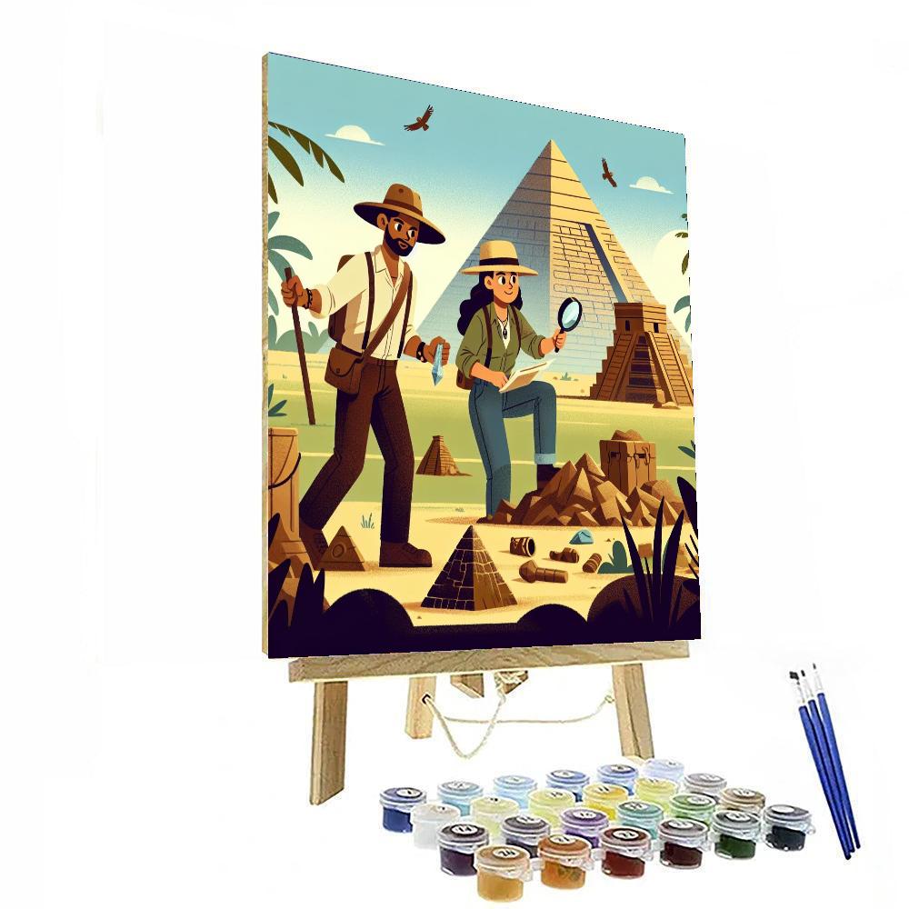 Ancient World Adventure Painting Number Kit