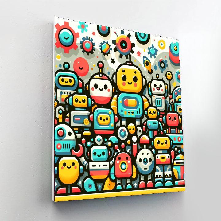 Robot Rumble Paint By Color