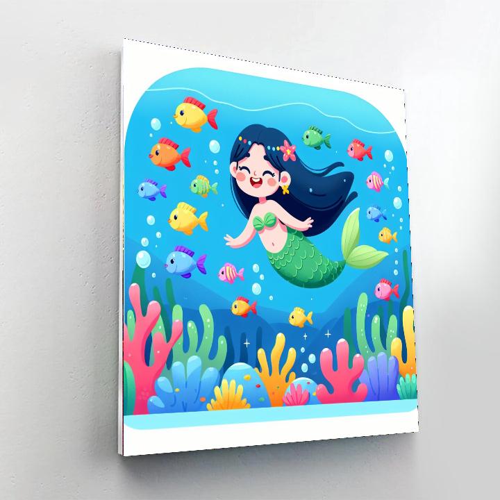 Seaside Mermaid Tale DIY Paint By Numbers