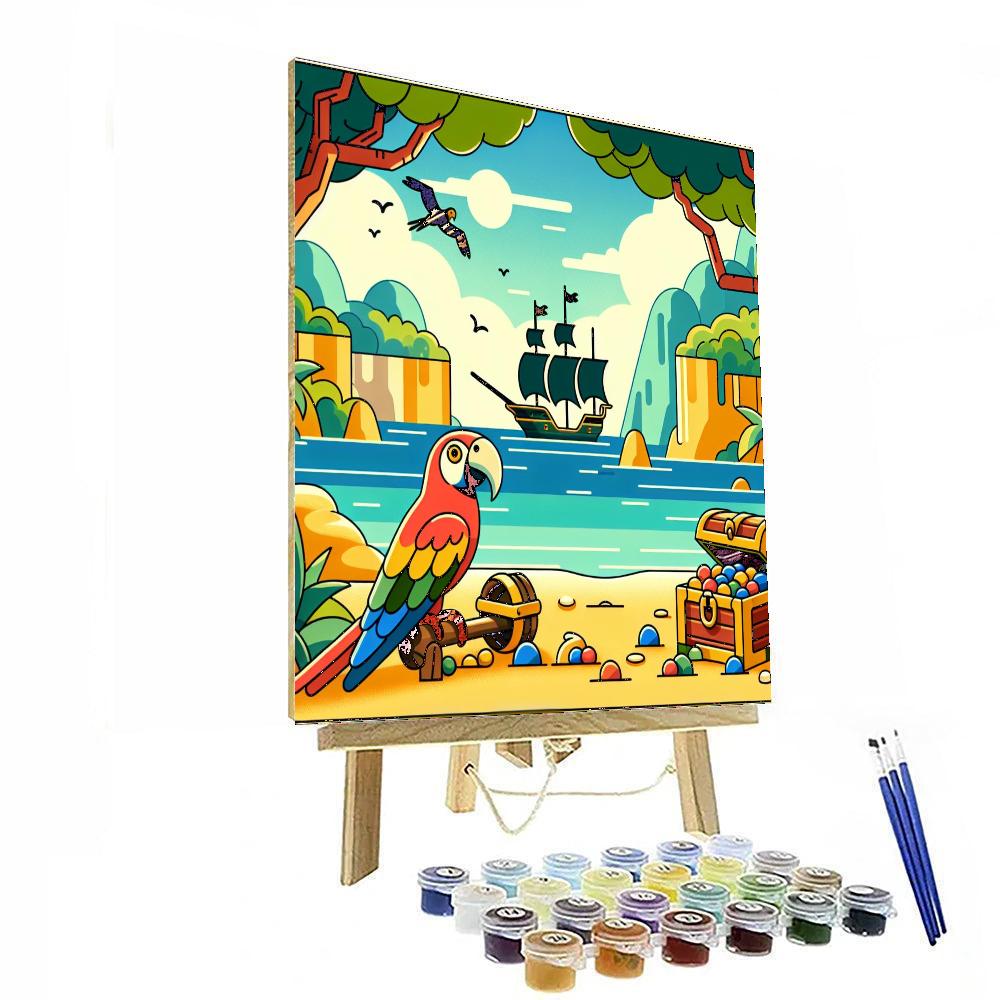 Oceanic Pirate Cove Paint By Numbers