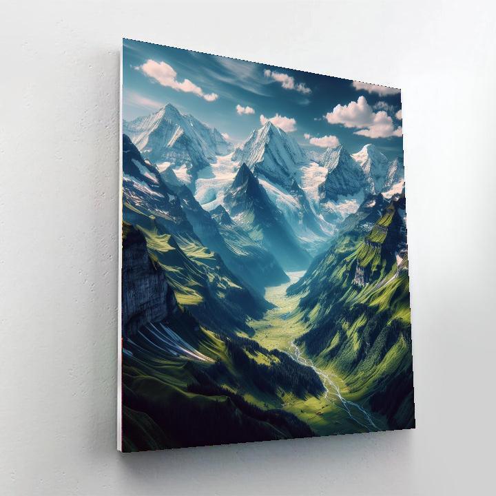 Enchanted Alpine Escape Painting By Numbers Kit