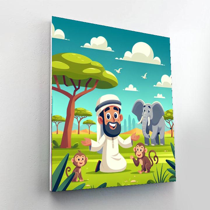 Safari Wildlife Quest Number Painting
