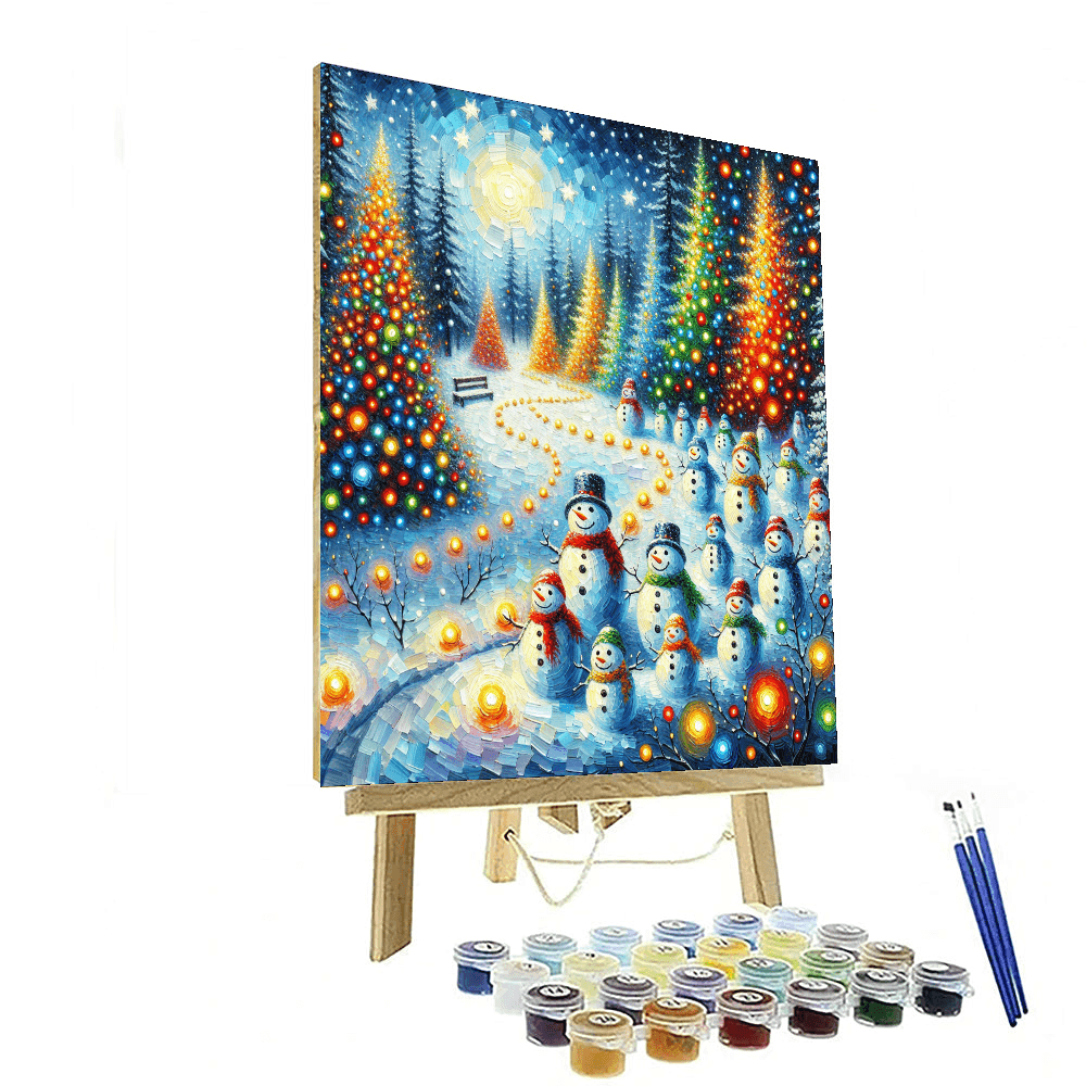 Merry Winter Wonderland Painting By Numbers Kit