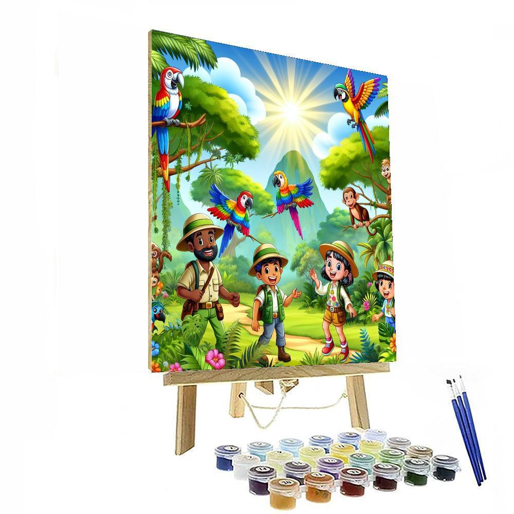 Jungle Expedition For Little Explorers Numbered Painting Kits