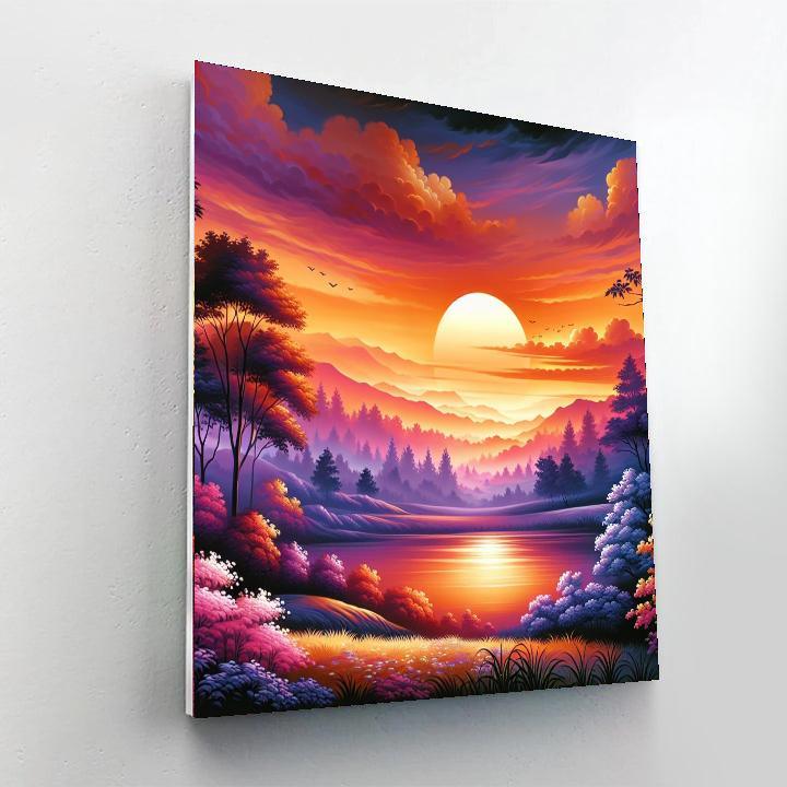 Twilight Symphony Landscape Paint By Numbers