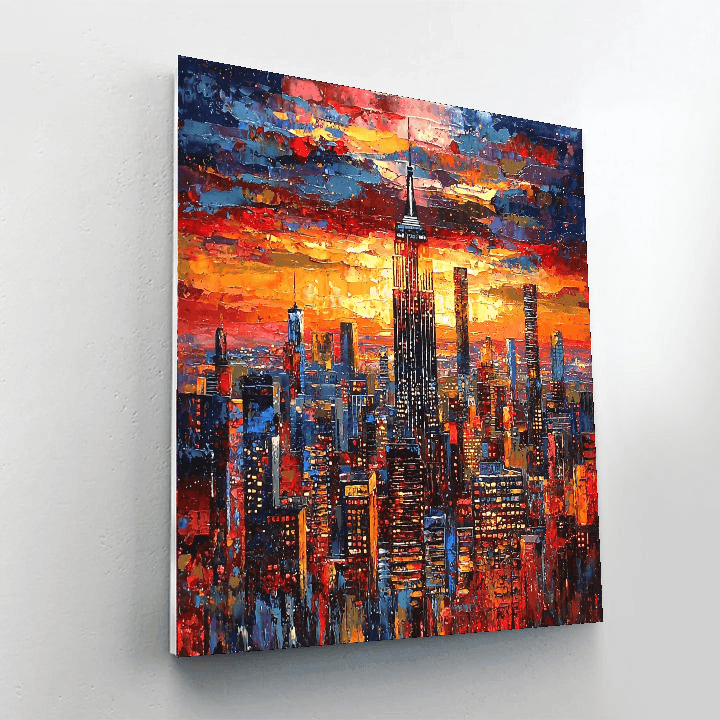 Contemporary Artist Inspired The Urban Experience  DIY Paint By Numbers