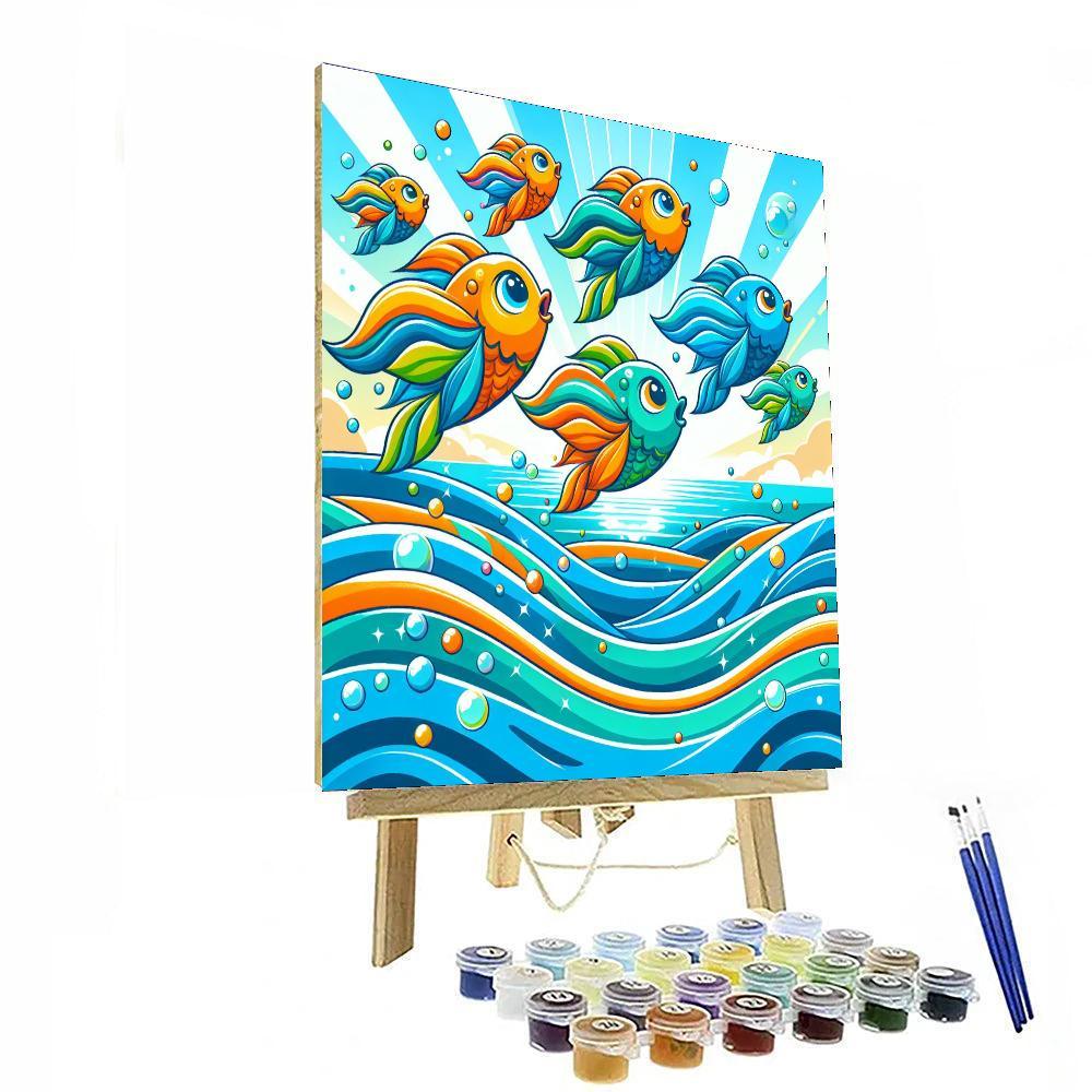 Flying Fish Paint By Numbers Art