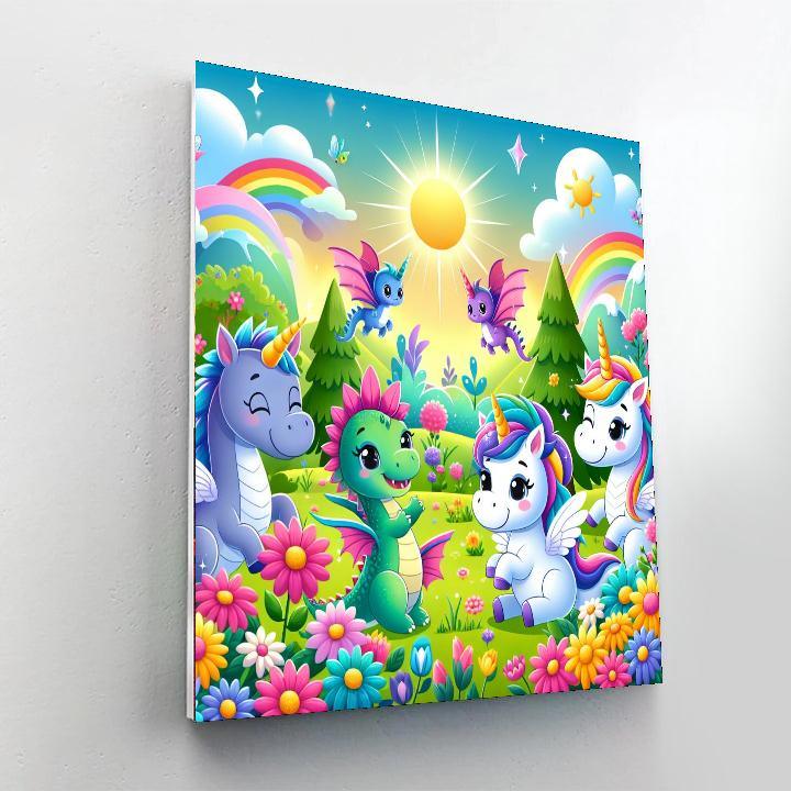 Dazzling Magical Creatures Paint By Numbers Art
