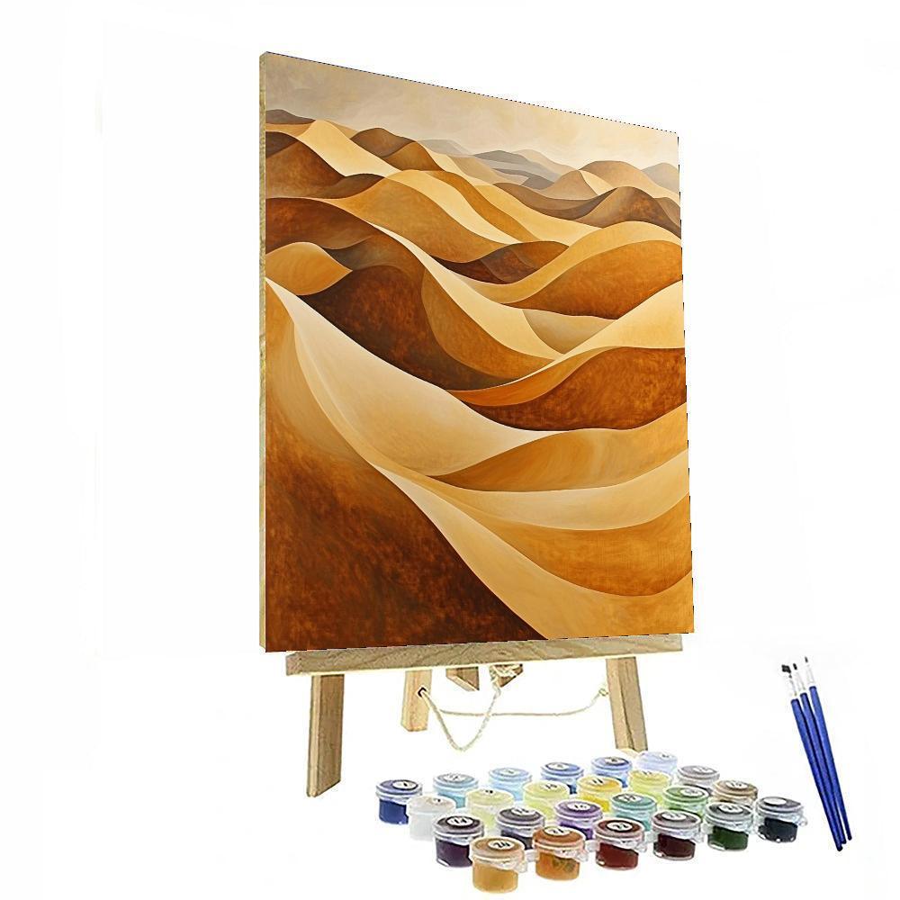 Georgia O'Keeffe Inspired Dynamic Dunes  Painting By Numbers Kit