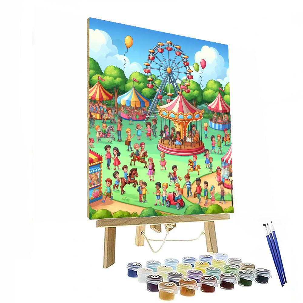 Funfair Extravaganza DIY Paint By Numbers