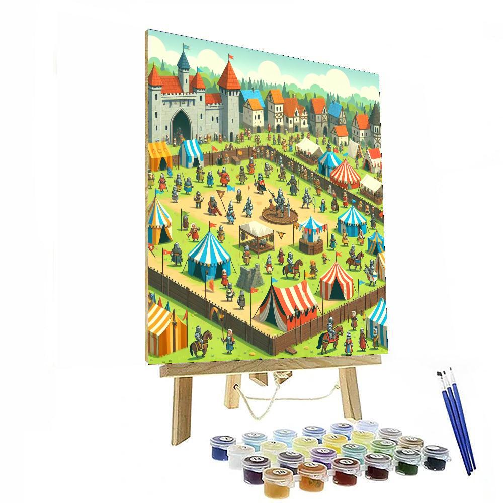 Majestic Medieval Festival Numbered Painting Kits