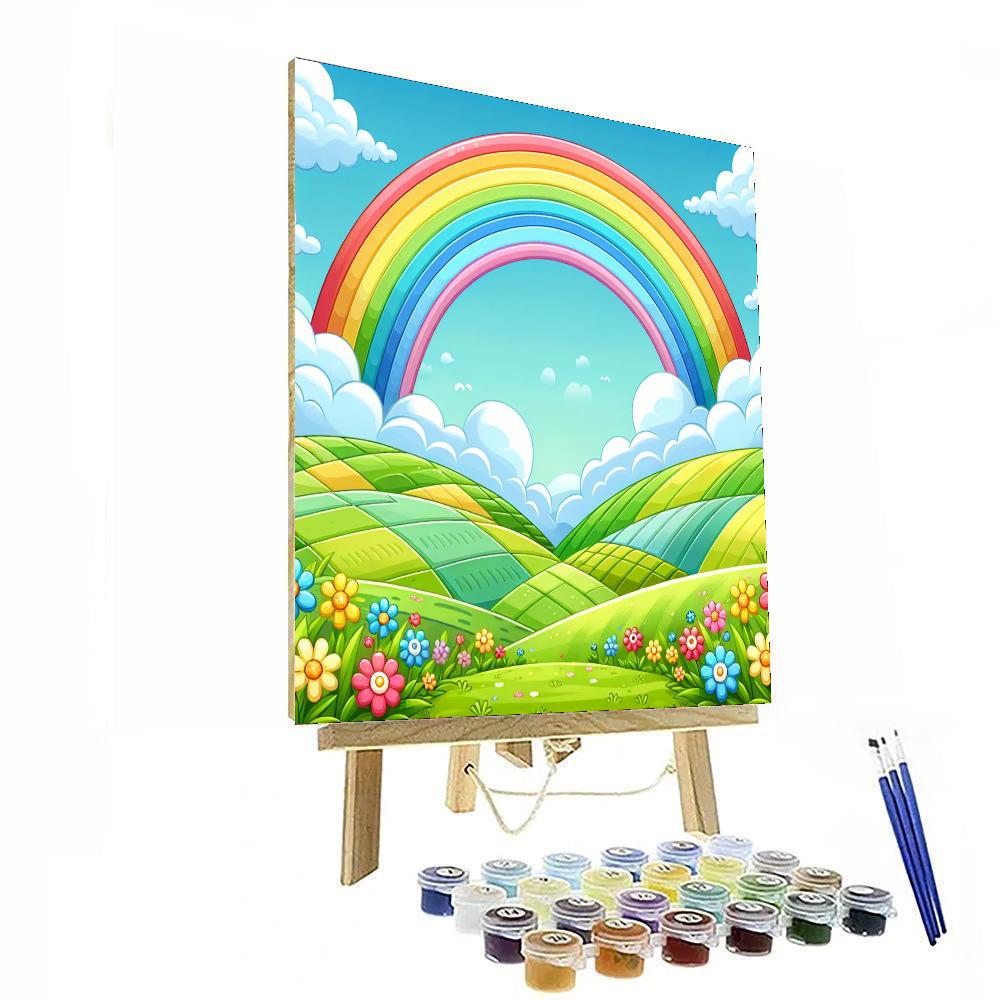 Rainbow Of Colors Number Painting