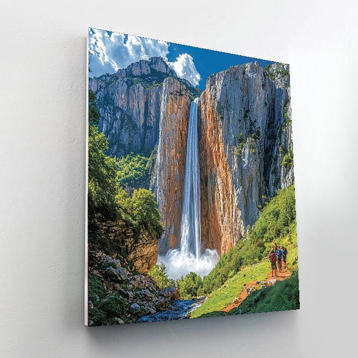 Cascades Of Gavarnie - France Numbered Painting Kits