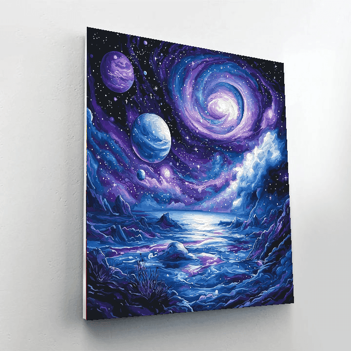 Salvador Dalí Inspired Journey Through The Stars  Painting By Numbers Kit