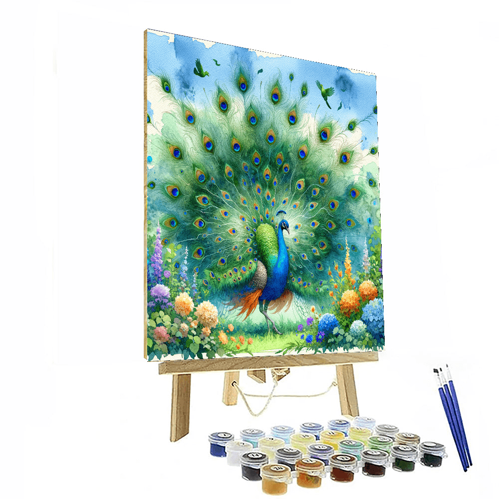 Dancing Peacock - DIY Painting By Numbers Kit